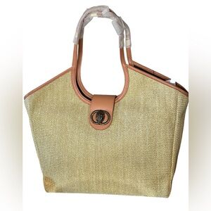 NWT Kurt Geiger London Large Chelsea Woven Tote Bag. Retail $325.00